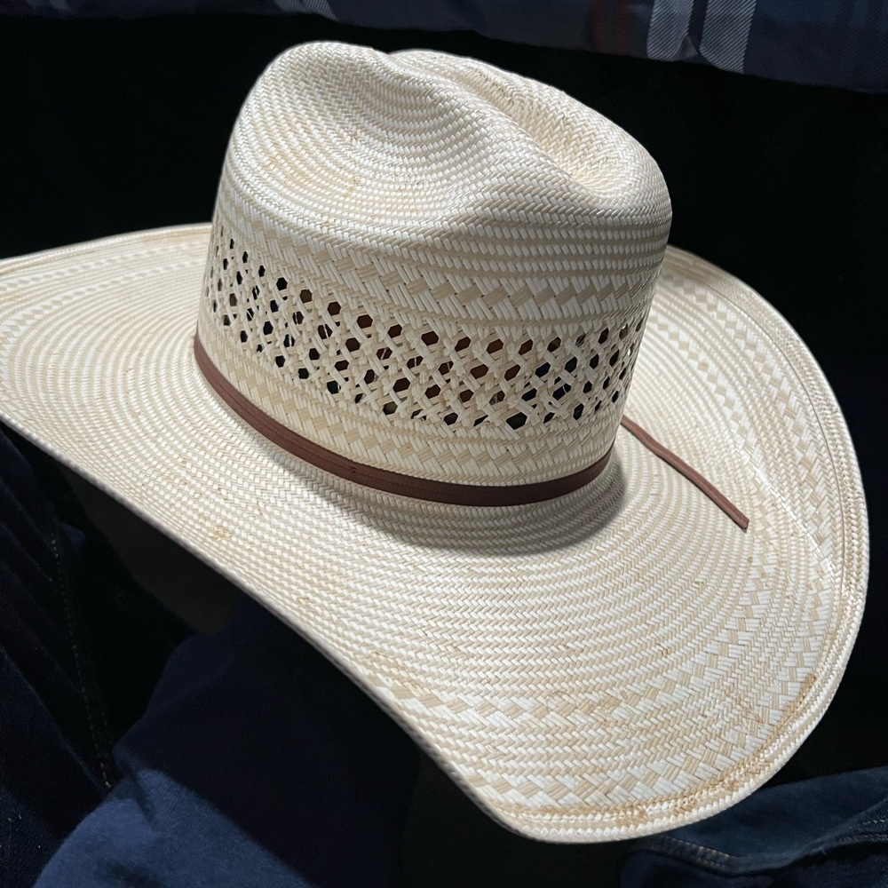 American Co straw hat size 7 l